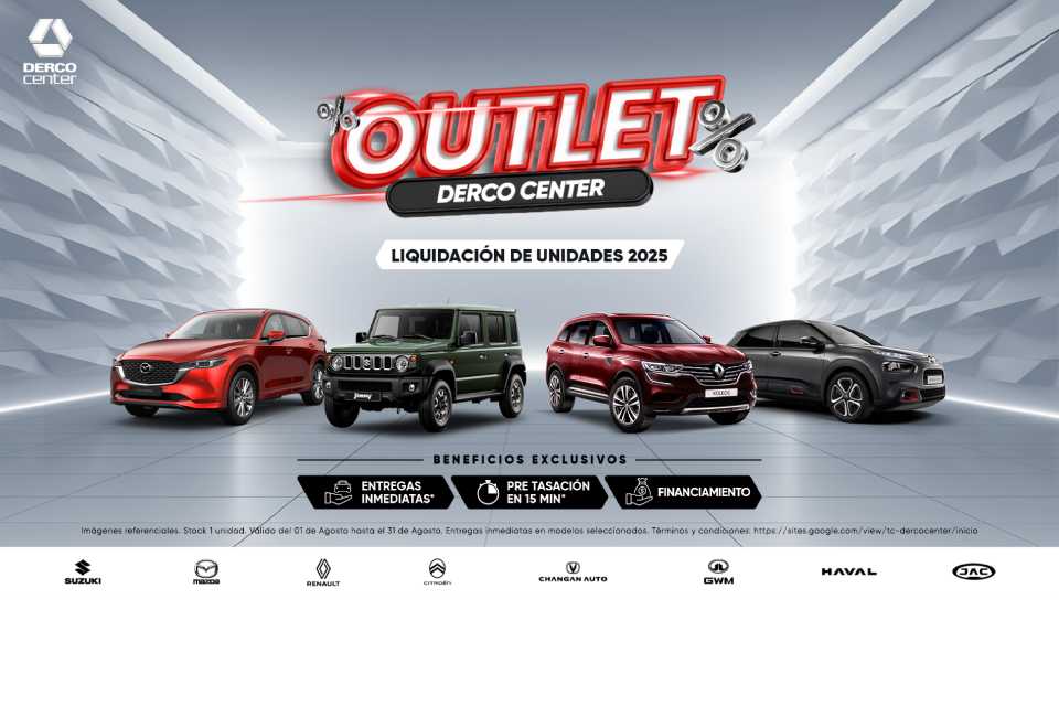 Derco Outlet: Vehículos con precios únicos