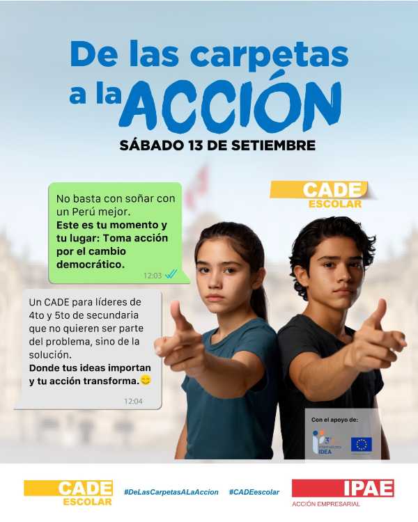 Educación para actuar: los talleres en CADE Escolar