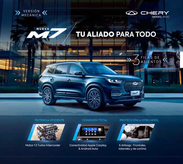 Nueva Chery M7 amplía portafolio en Perú
