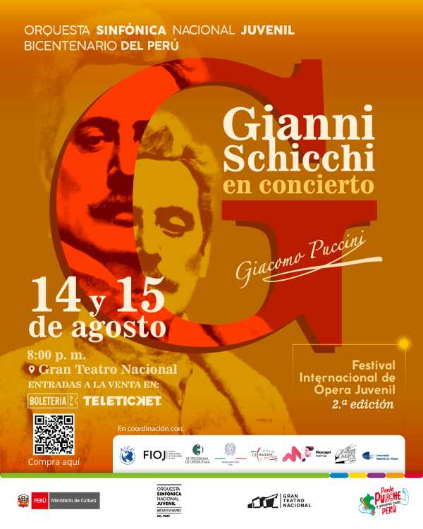 Ópera de Puccini con Orquesta Sinfónica Juvenil