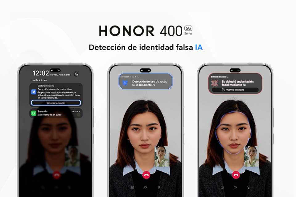 Protégete del deepfake con el HONOR 400