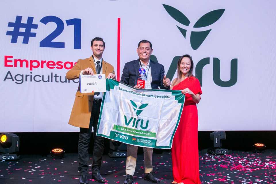 Viru S.A. reconocida por GPTW en 2025