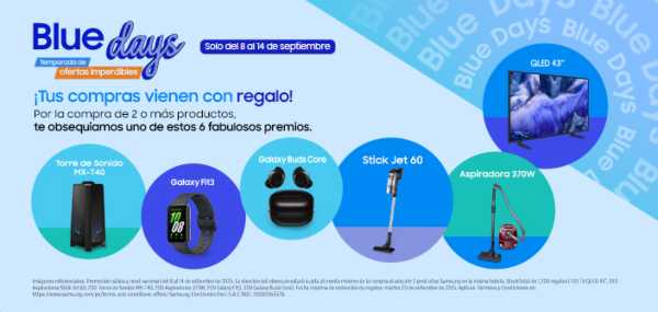 Blue Days de Samsung: Obtén regalos exclusivos