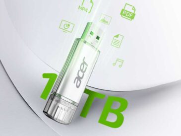 BIWIN presentó la memoria portátil Acer UT300 con conectores USB-A y USB-C