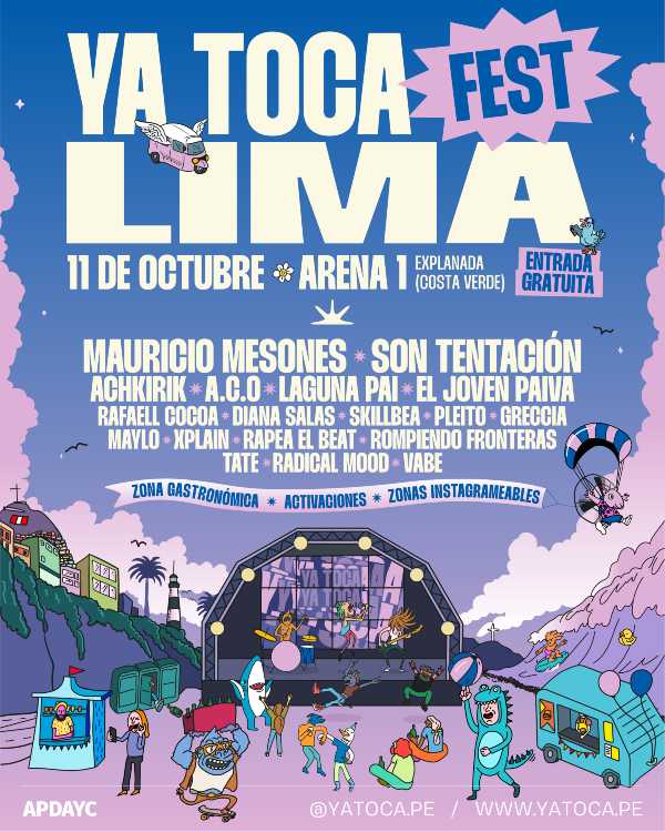 Ya Toca Fest Lima 2025: la voz de los jóvenes toma la Costa Verde