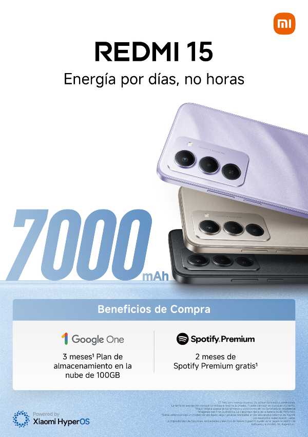 Xiaomi presenta el nuevo Redmi 15