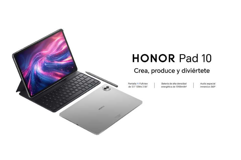 Creatividad y productividad: Llegó a Perú la HONOR Pad 10 con IA