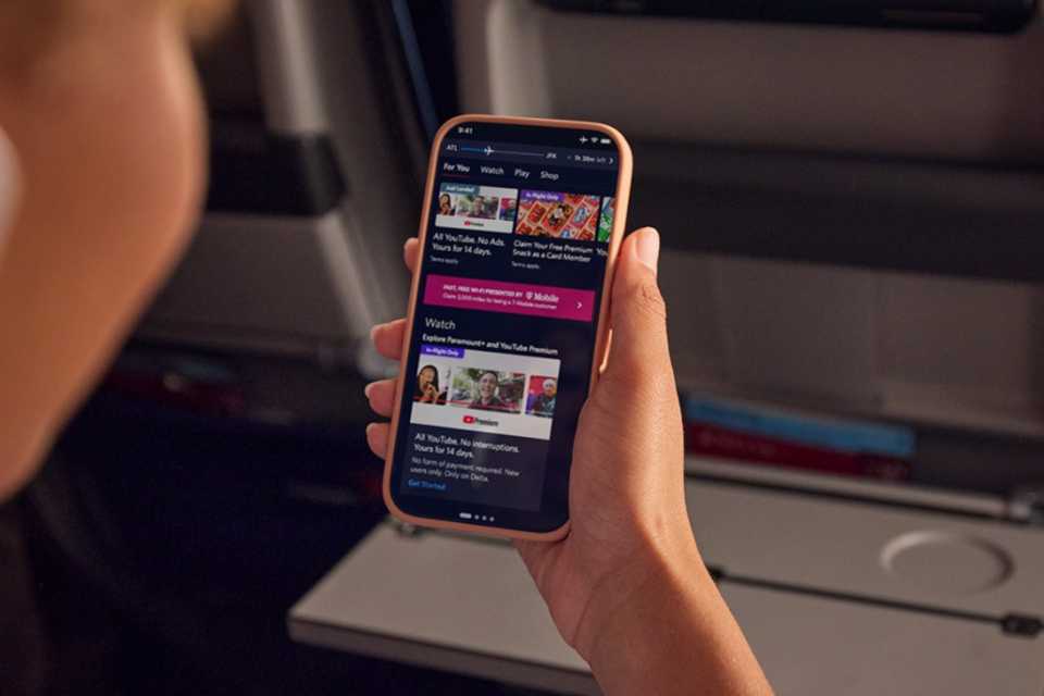 Delta da la bienvenida a bordo a YouTube y YouTube Premium