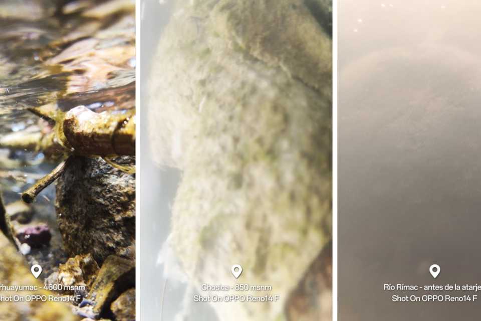 El OPPO Reno14 F captura el viaje del agua