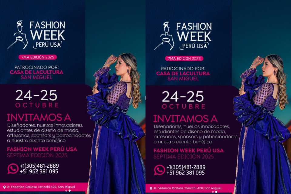 Fashion Week Perú USA 2025 - 7ma Edición