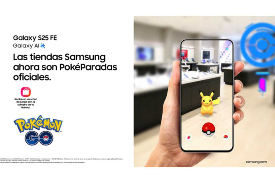 Samsung y Pokémon GO se unen