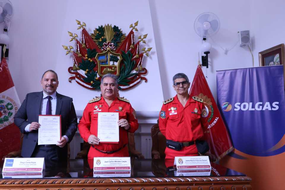 Solgas y Intendencia Nacional de Bomberos se unen