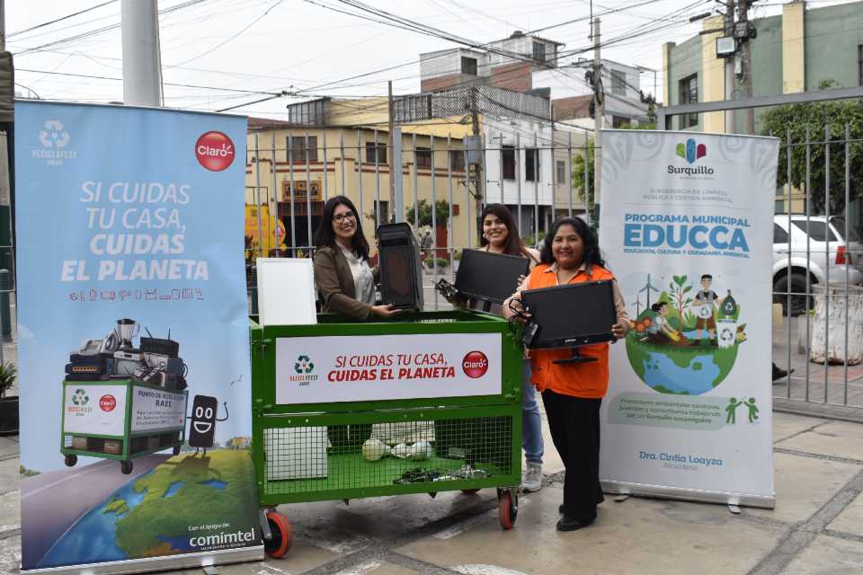 Surquillo se une a campaña de reciclaje