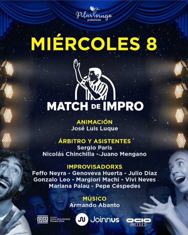 Impros de miércoles, con árbitro e improvisadores de lujo