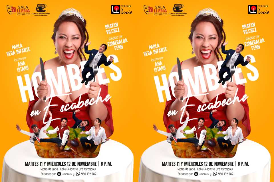 Hombres en Escabeche, por primera vez en Perú