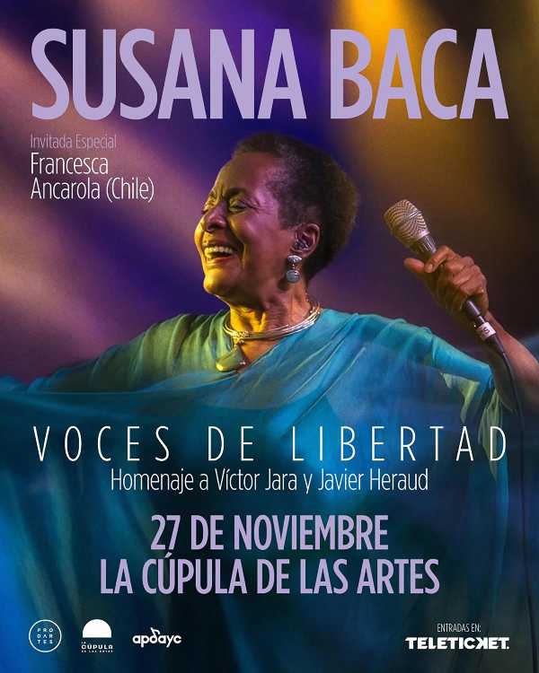 Susana Baca en concierto en La Cúpula de las Artes