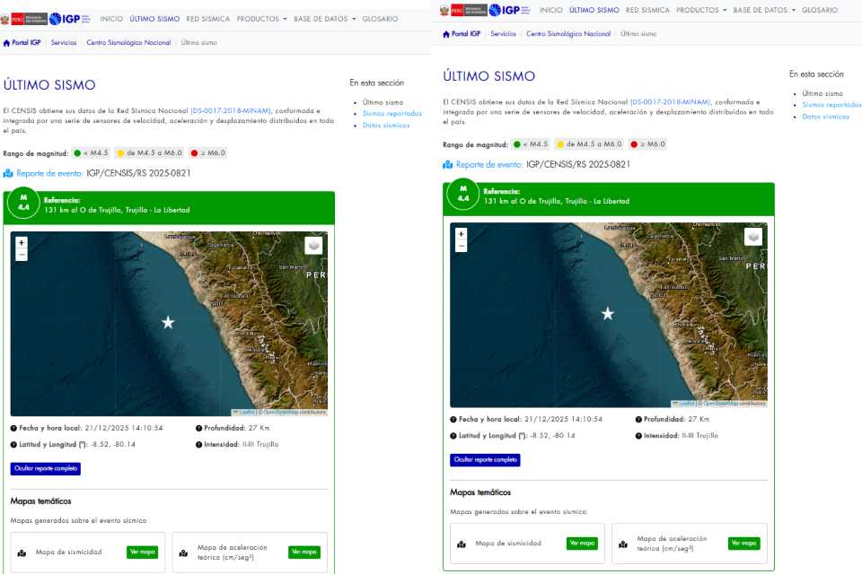 Información sísmica en tiempo real con AWS
