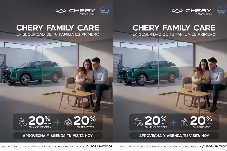 Chery presenta Family Care, su campaña de posventa