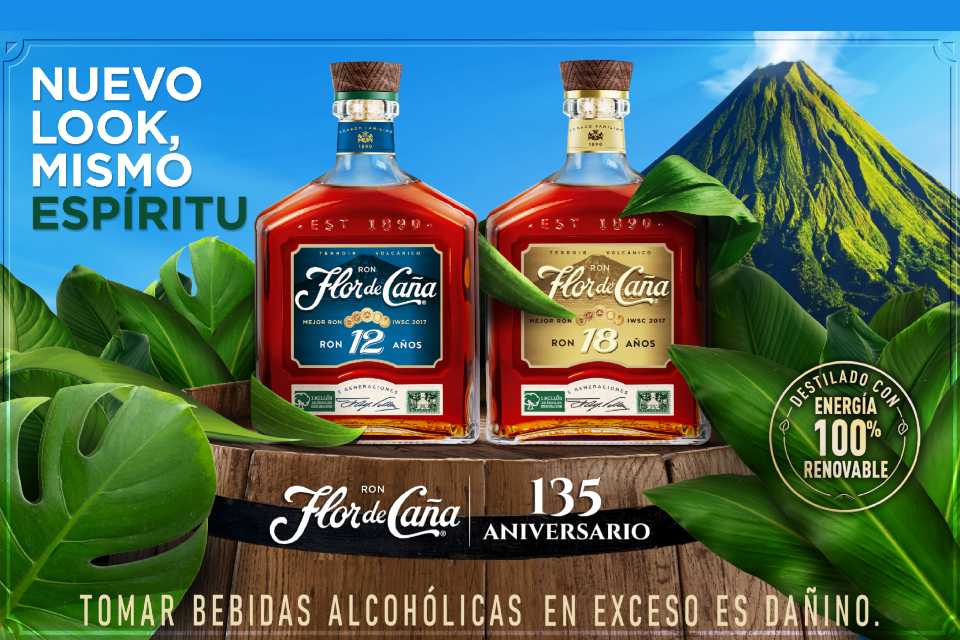 Flor de Caña anunció una nueva imagen para sus botellas como parte de la celebración por sus 135 años de historia.