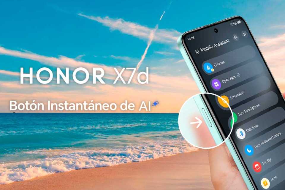 HONOR X7d: así funciona el nuevo Botón IA