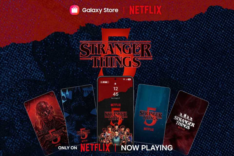 Samsung y Netflix lanzan tema “Stranger Things” para dispositivos Galaxy