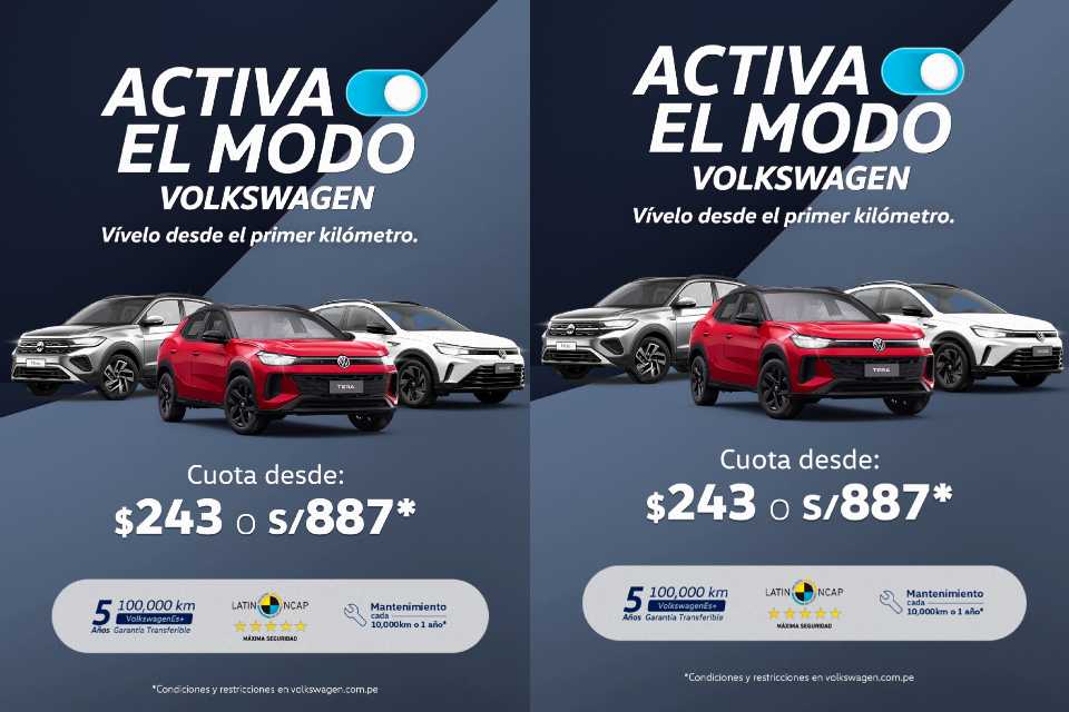 Volkswagen impulsa portafolio SUVW con nueva campaña en Perú