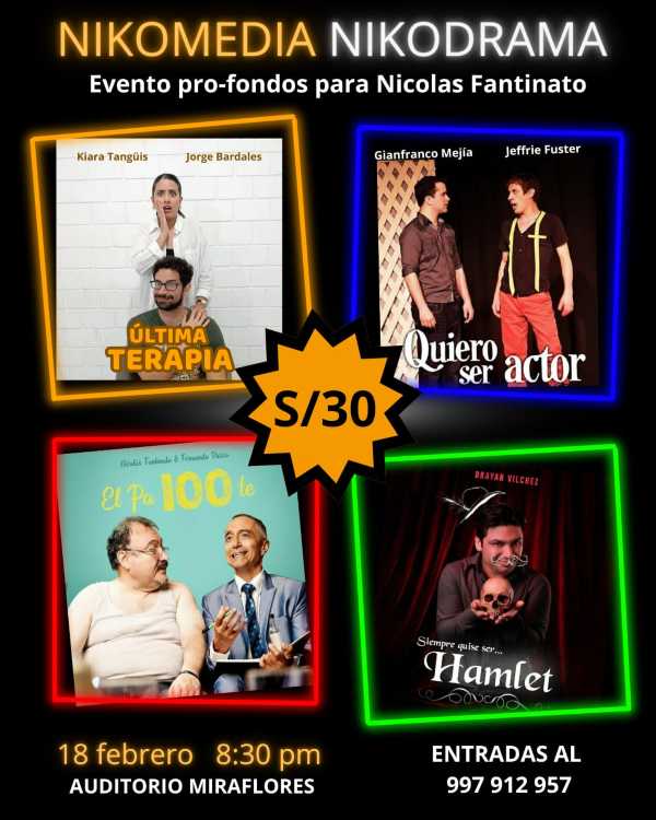 NIKOMEDIA | NIKODRAMA: 4 microobras en función única