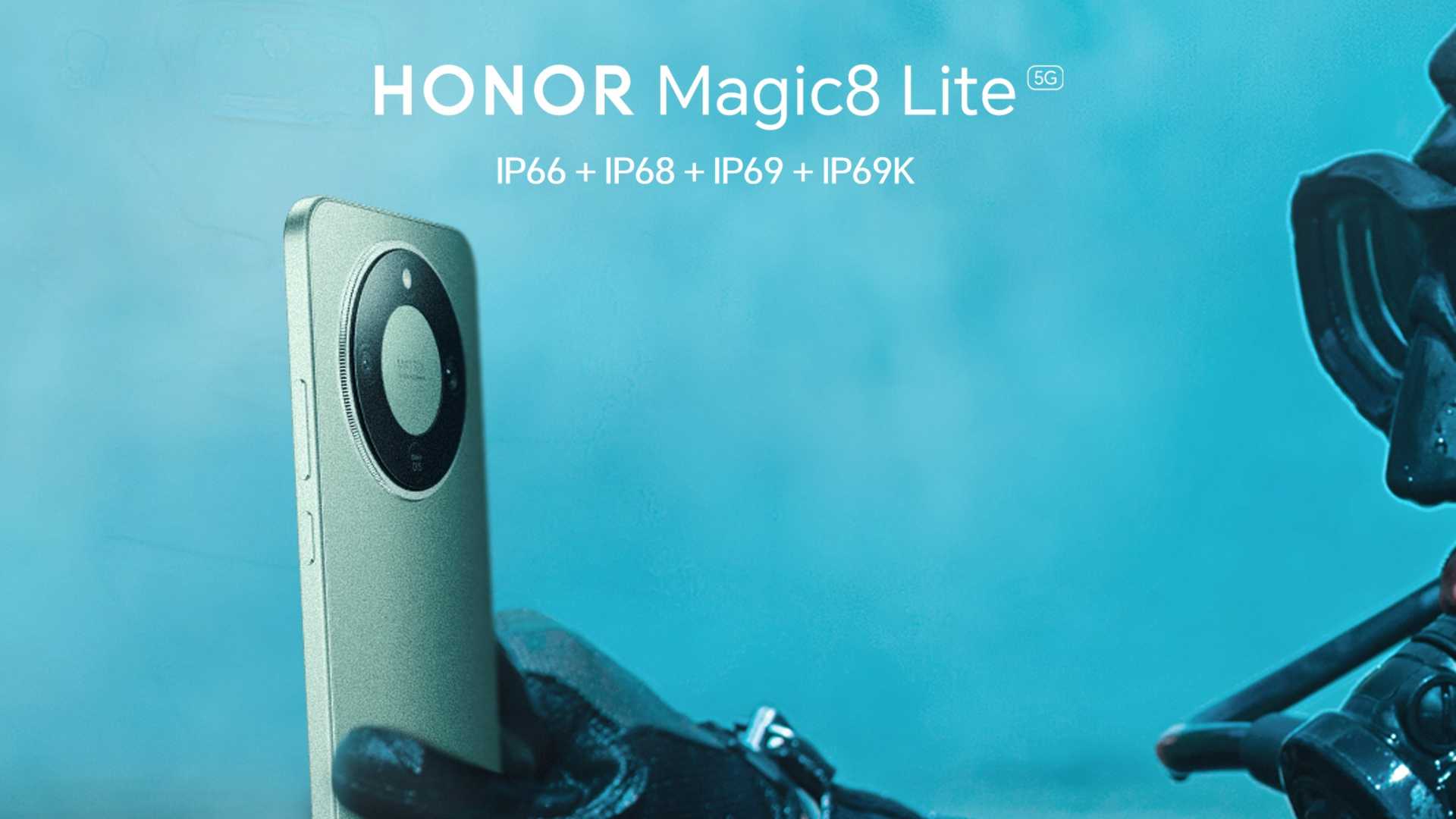 HONOR Magic8 Lite: smartphone resistente con certificación IP69K