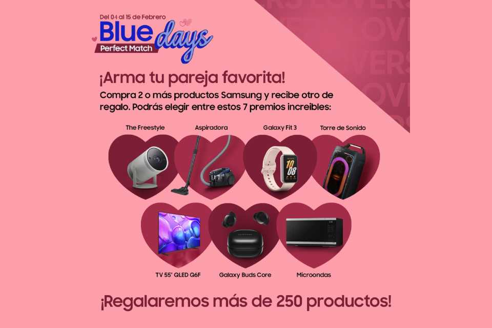 Samsung lanza los Blue Days por San Valentín