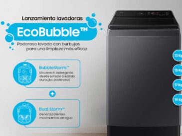 Samsung presenta en Perú su nueva línea de Lavadoras EcoBubble