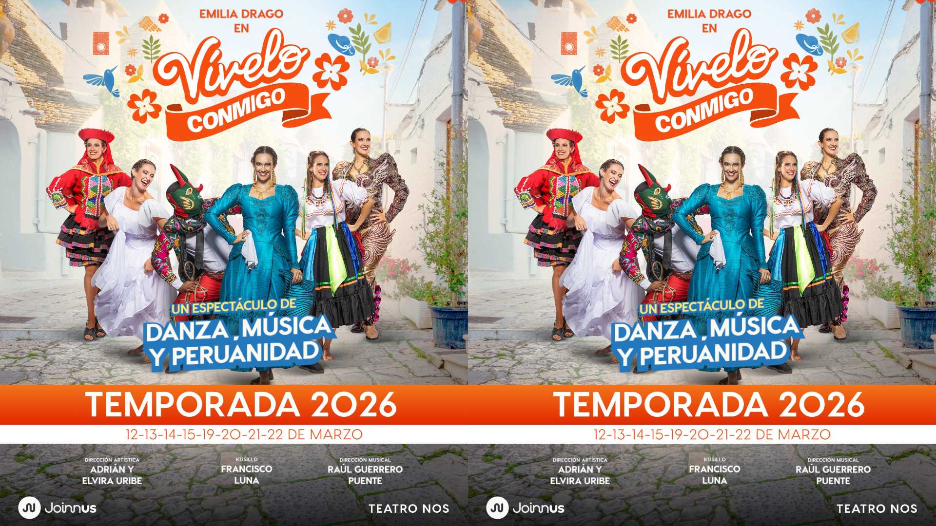 Vívelo Conmigo en el Teatro NOS PUCP. Entradas en Joinnus