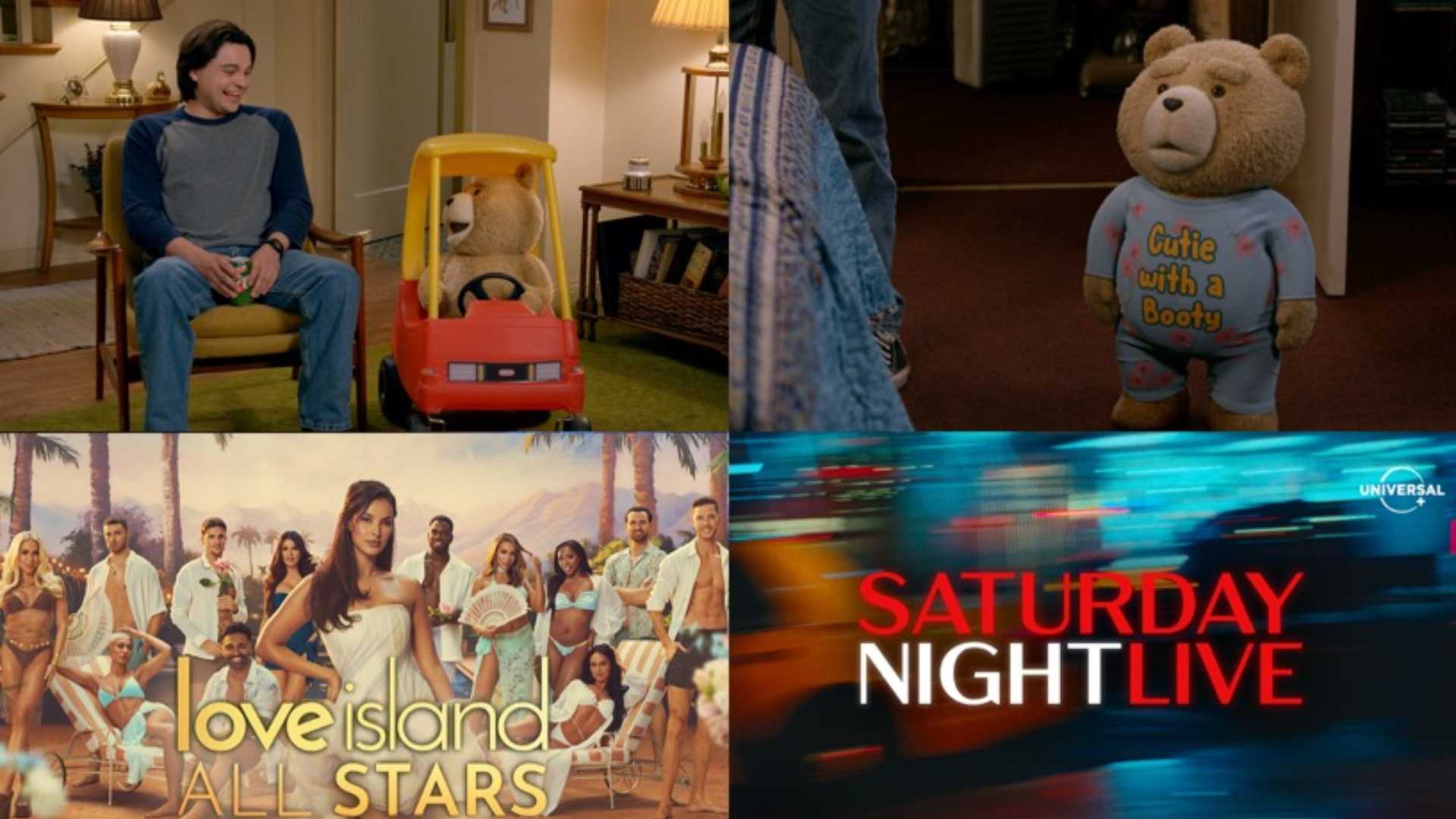 Estrenos streaming de Universal+ en marzo 2026: Ted 2, SNL y Love Island