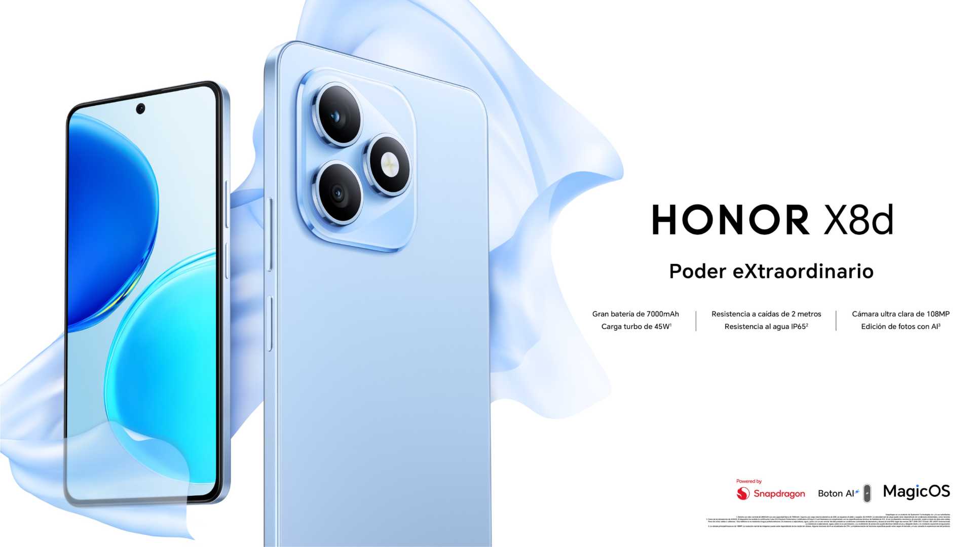 HONOR X8d llega a Perú con IA y batería de 7000mAh