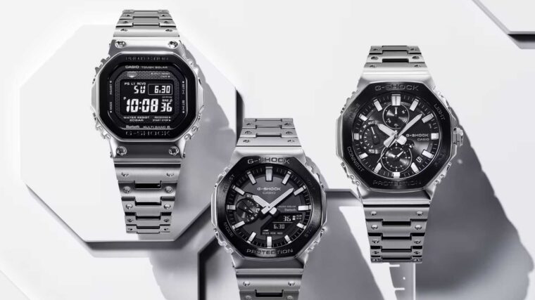 G-SHOCK lanza relojes Full Metal con carga solar y Bluetooth