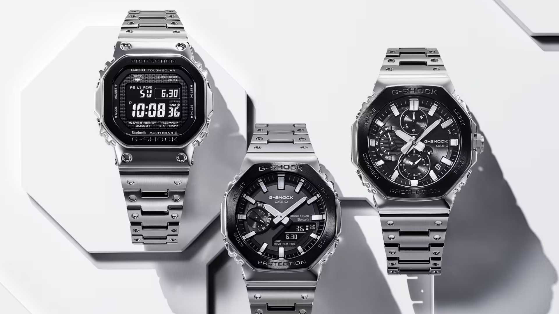 G-SHOCK lanza relojes Full Metal con carga solar y Bluetooth