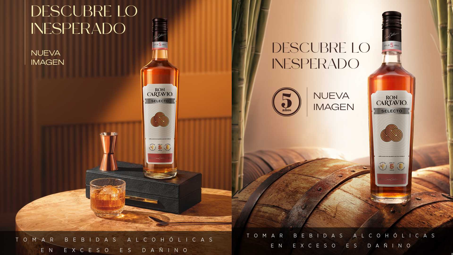 Rebranding premium: Ron Cartavio renueva Selecto 5 Años para 2026