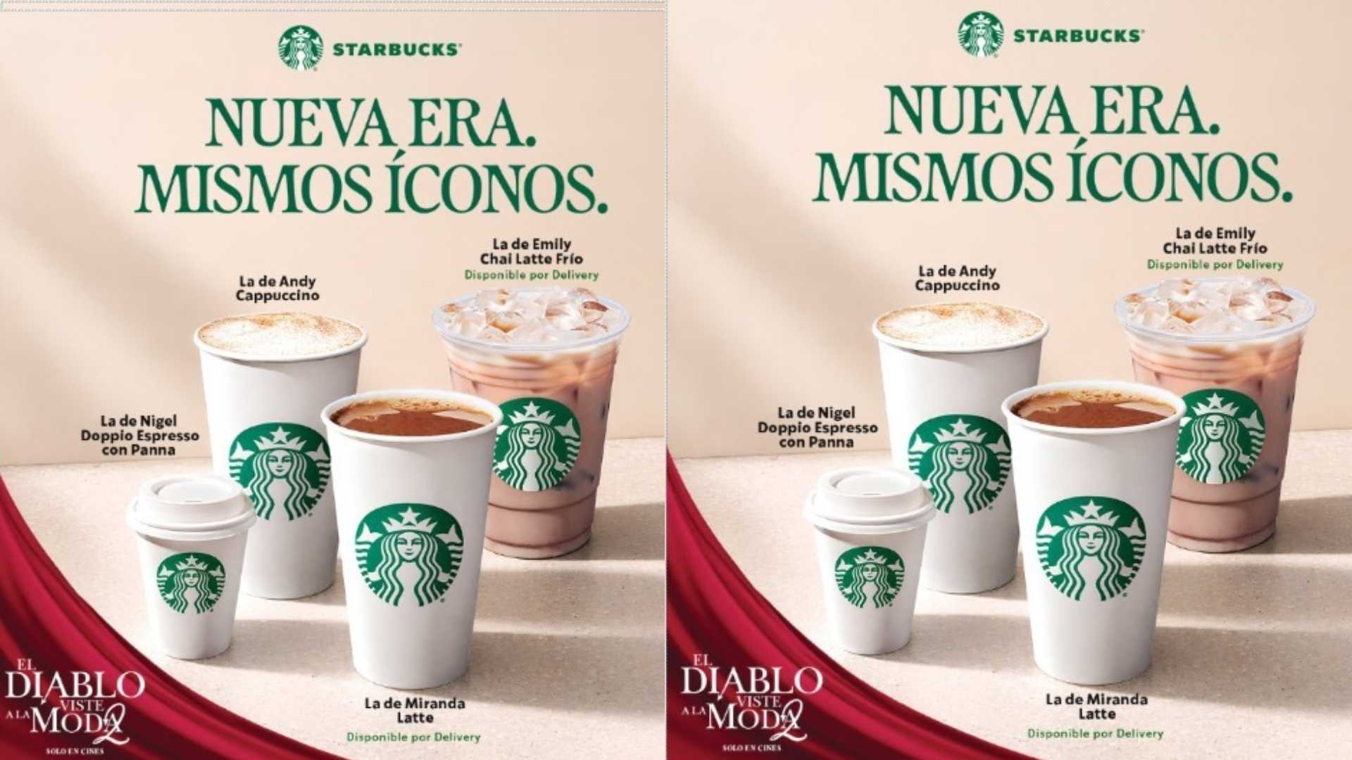 Starbucks presenta bebidas inspiradas en “El Diablo Viste a la Moda 2”