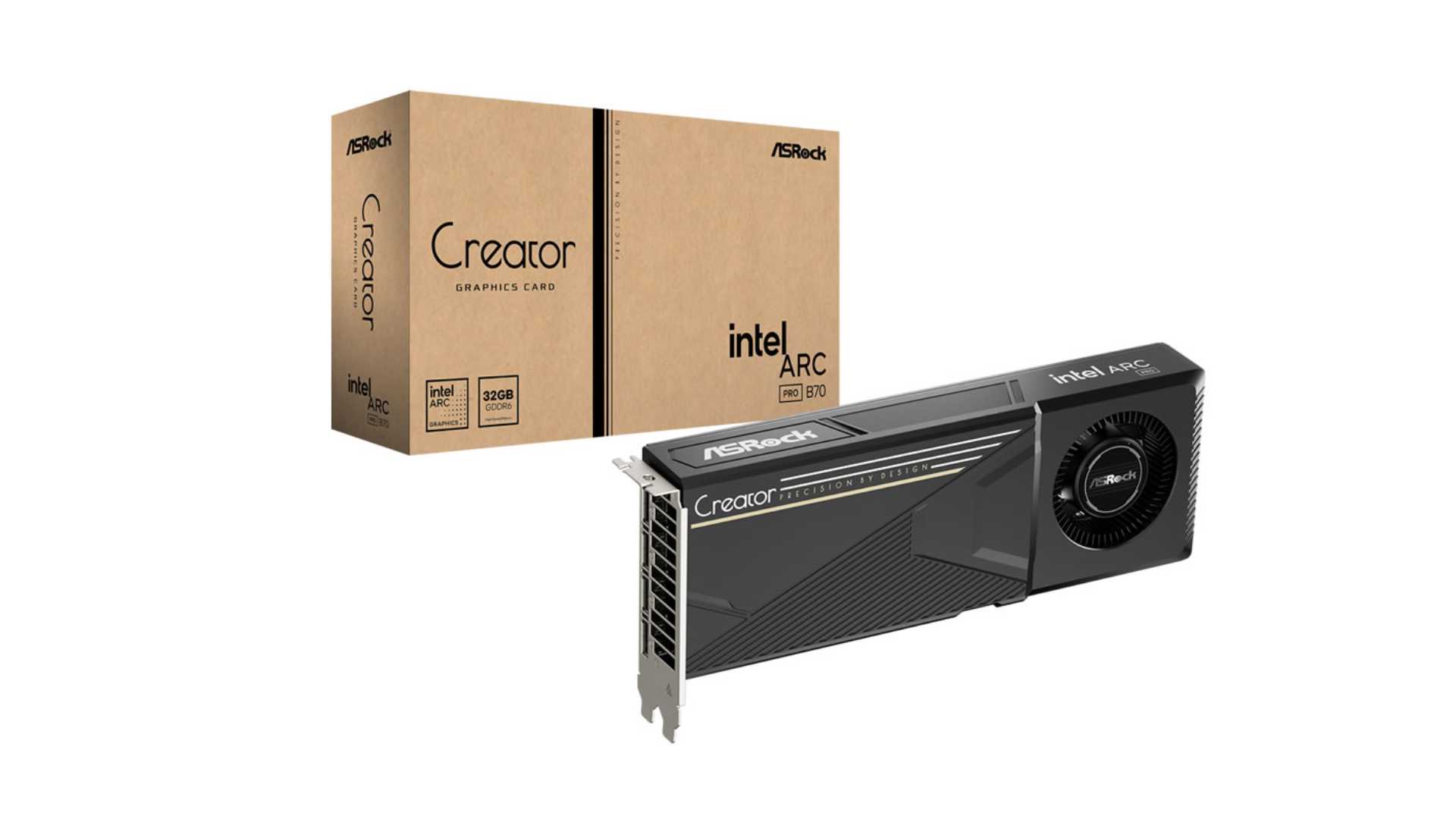 ASRock lanza GPUs Intel Arc Pro B70 con 32GB para cargas de IA