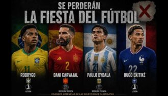 Ausencias del Mundial 2026 según data digital de Betsson