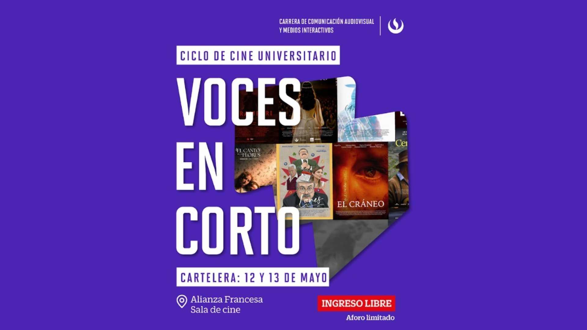 Muestra “Voces en corto 2026” reúne nuevos cortometrajes peruanos
