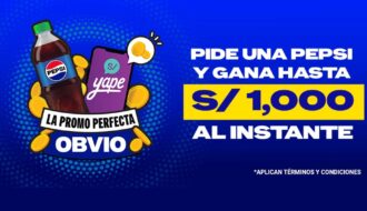 Pepsi lanza promoción con premios de hasta S/1,000