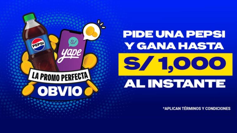 Pepsi lanza promoción con premios de hasta S/1,000