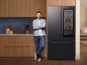 Samsung presenta refrigeradora “see‑through” con IA y puerta transparente