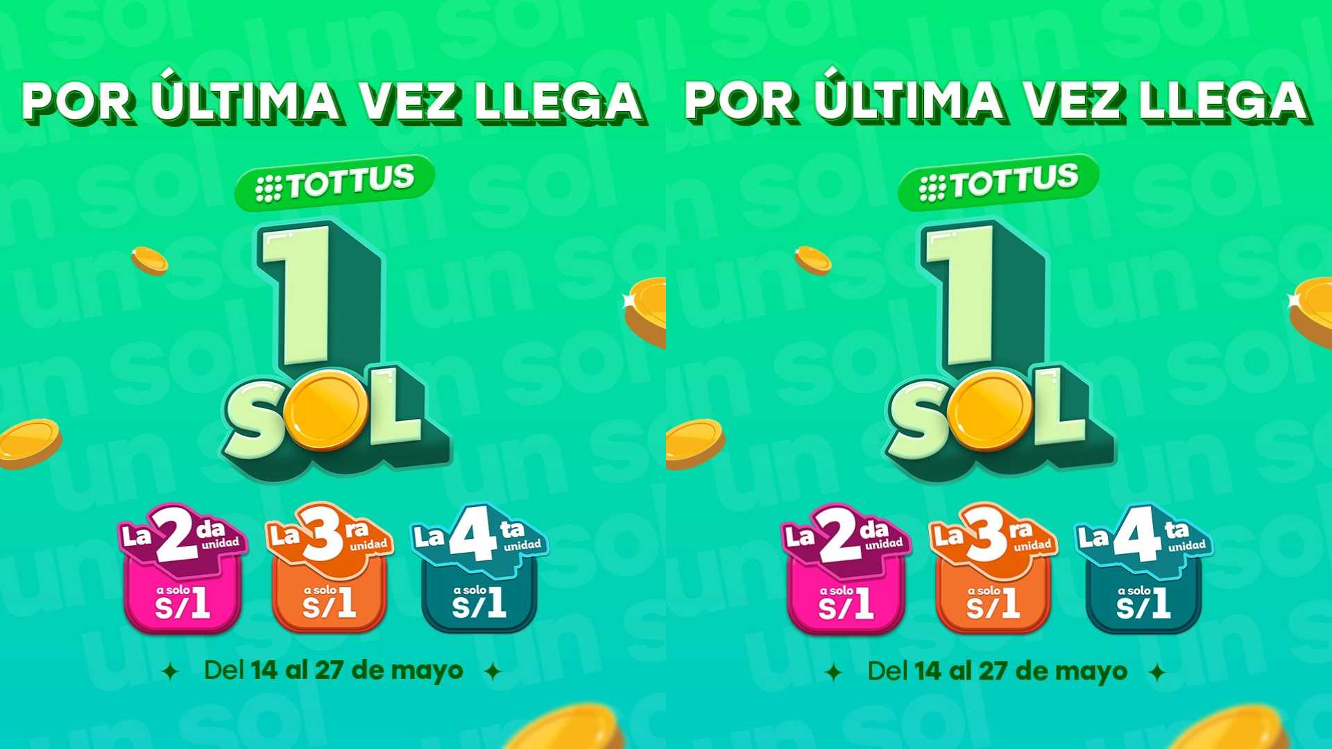 Tottus impulsa compras digitales con última edición “A 1 Sol”