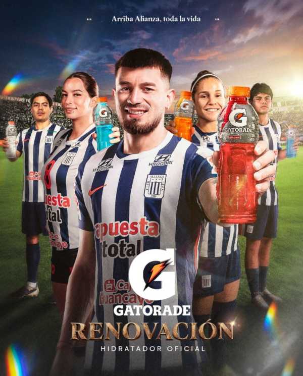 Gatorade renueva alianza con Alianza Lima como hidratador oficial