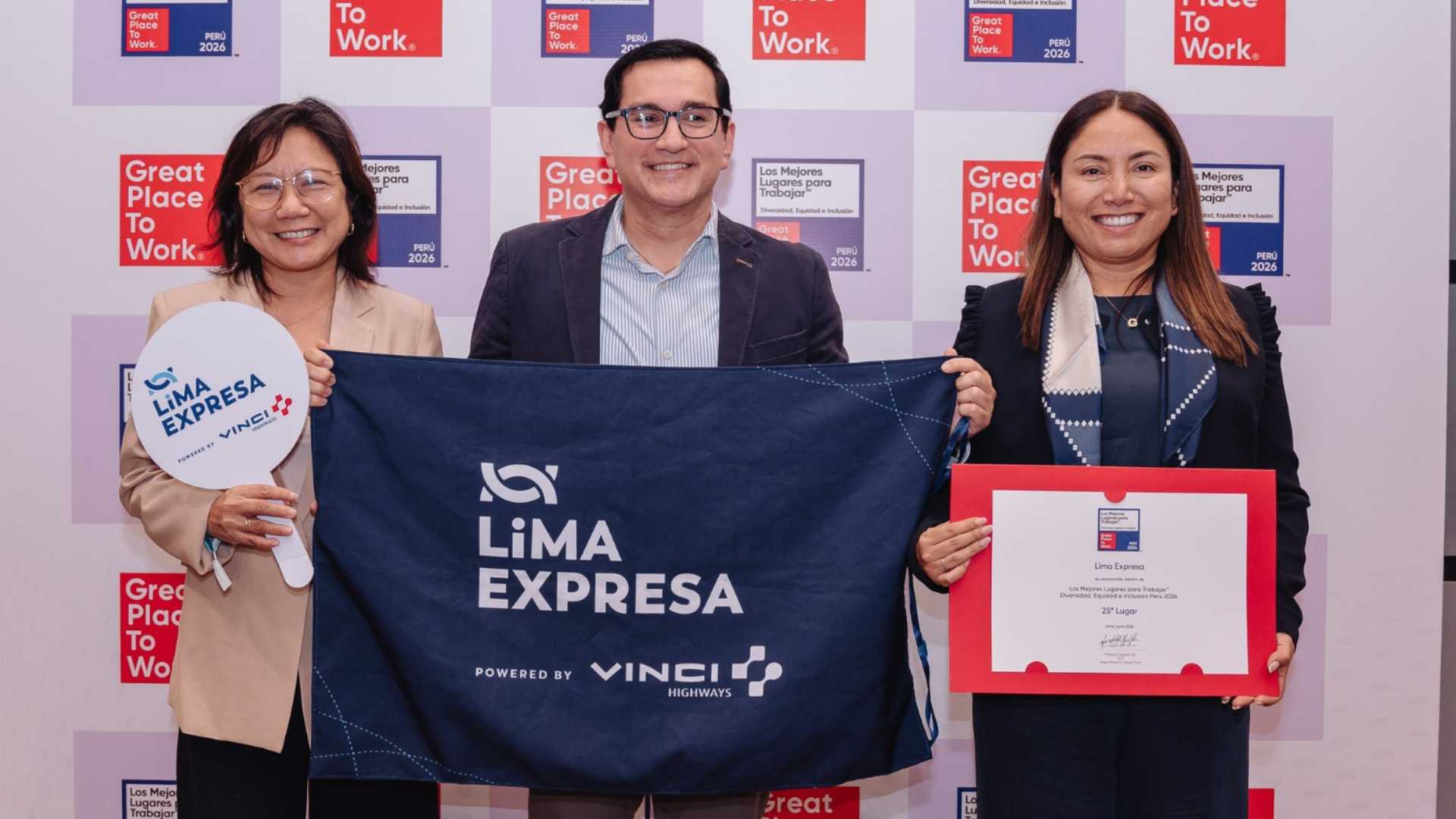 Great Place To Work reconoce la gestión de diversidad, equidad e inclusión de Lima Expresa.