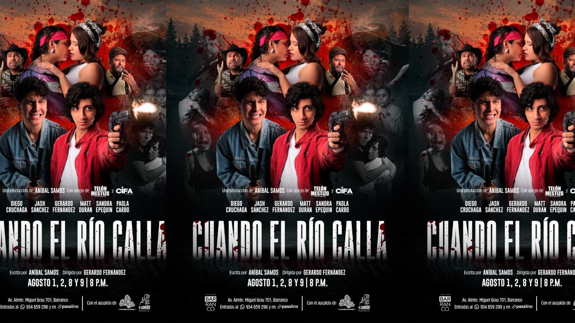 “Cuando el río calla”: thriller psicológico que llega a Teatro Barranco