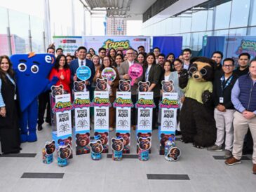 Entel activa punto para reciclar tapas y sumar al Minam