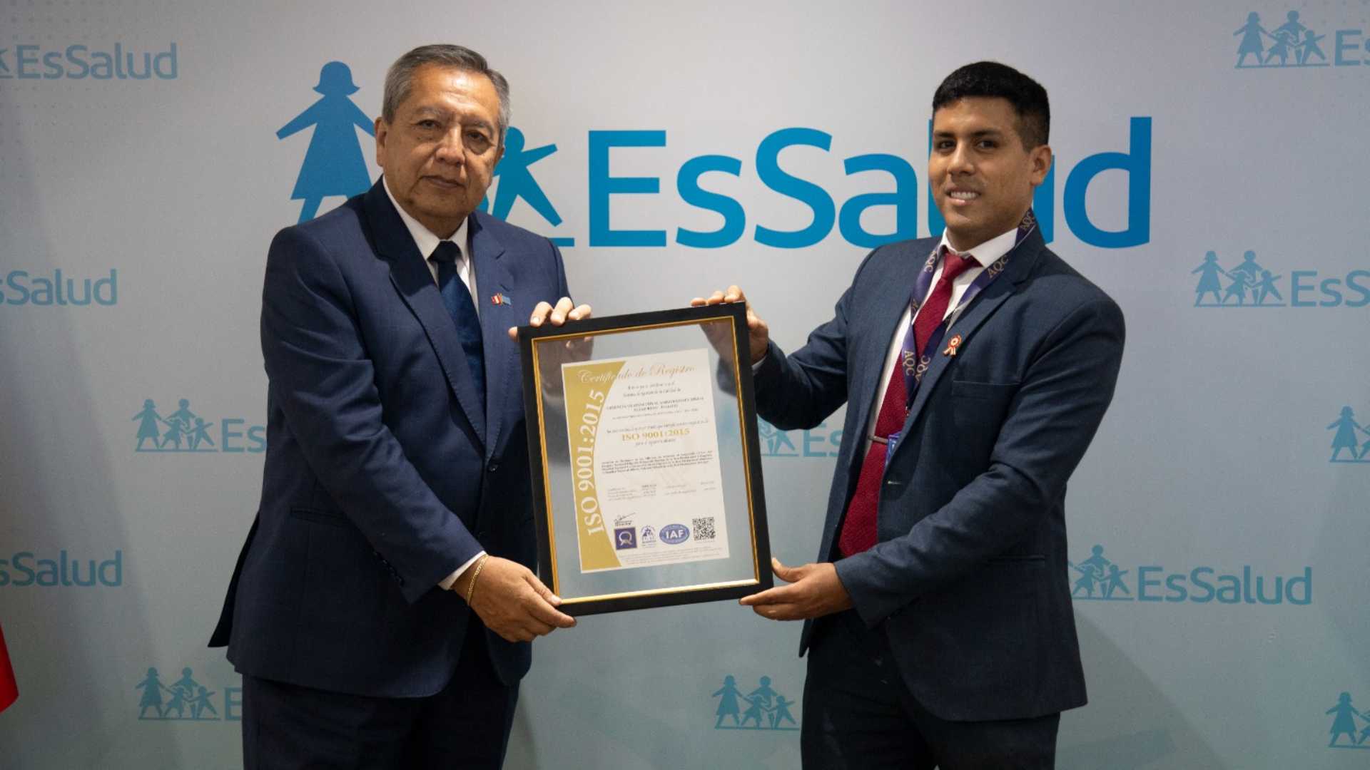 EsSalud obtiene certificación internacional