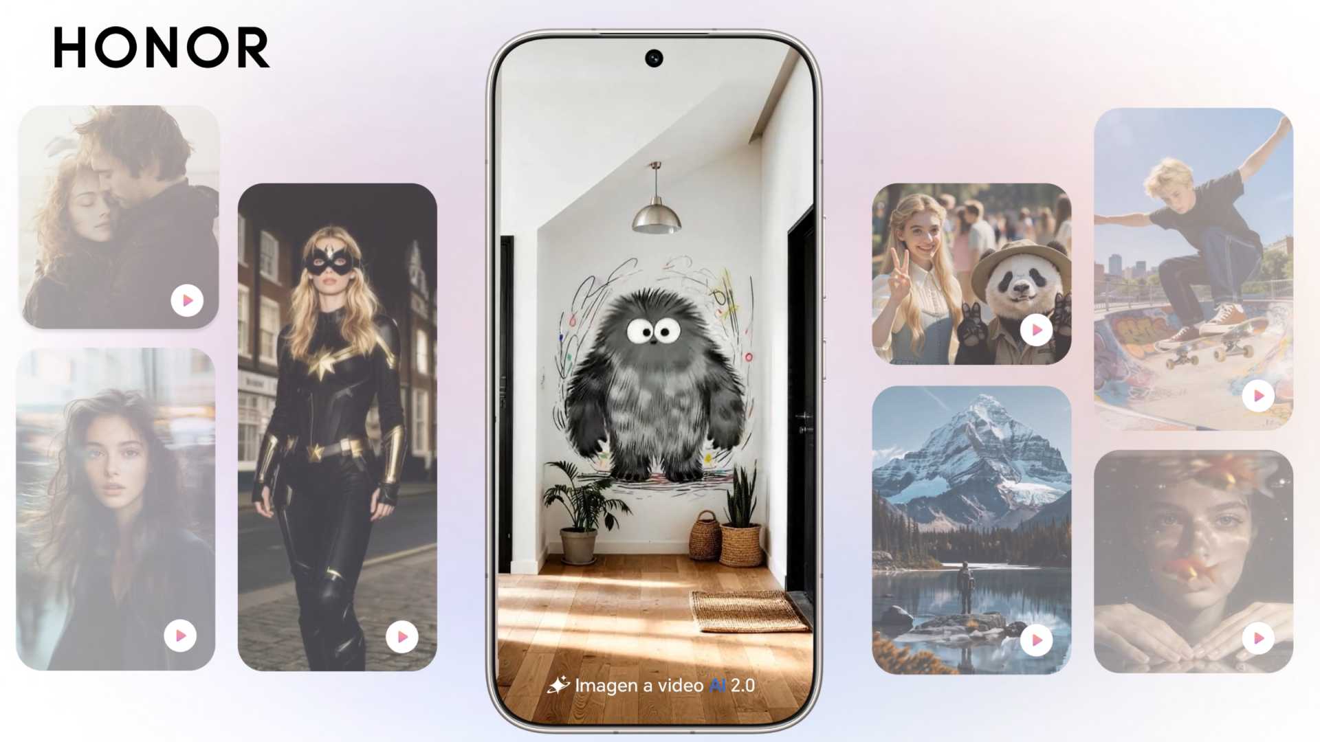 Imagen a video AI 2.0 potencia creatividad en HONOR 600